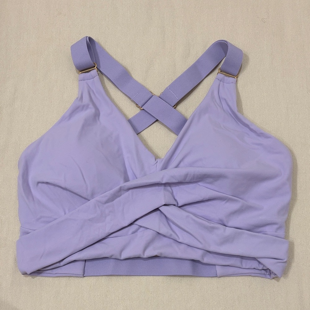 Buffbunny Candy Wrap Sports Bra / Frosted Purple / Sz Large / Like New